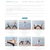 Mi Proyecto del curso: Escuela de yoga online. Um projeto de Web design de Elena López Pilatti - 16.06.2020