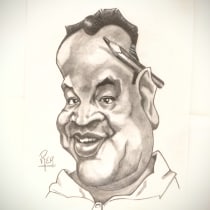 Mi Proyecto del curso: Retrato en caricatura con grafito. Pencil Drawing, and Portrait Drawing project by Raúl - 06.18.2020
