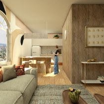 LOFT. Arquitetura, e Design de interiores projeto de Nathália Bessa - 10.07.2020