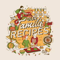 Final Project : Our Family recipes. Illustration, Graphic Design, Digital Illustration & Instagram project by Yuvenes - 07.18.2020