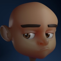 Mi Proyecto del curso: Rigging: articulación facial de un personaje 3D. 3D Animation project by Andres Felip Rodriguez - 07.25.2020