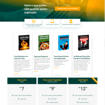 Ebookteca -  projeto do curso: Criação de site de afiliação com o WordPress. Web Design project by Luciano Oliveira - 08.06.2020