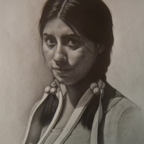 Retrato de dama peruana. Mi Proyecto del curso: Retrato realista con lápiz de grafito. Fine Arts project by Armando Requena - 08.24.2020