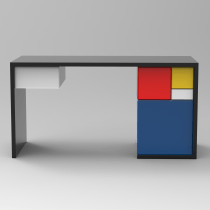 ESCRITORIO BAUHAUS. Un proyecto de Diseño, creación de muebles					, Diseño de producto, Concept Art, Diseño mobile y Diseño 3D de Mario Andrés Mera Espinoza - 27.08.2020
