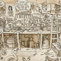 "The Ultimate Guide to Bike Mechanics"    Mi Proyecto del curso: El arte del sketching: transforma tus bocetos en arte. Un progetto di Illustrazione tradizionale, Fumetto, Bozzetti e Disegno di Spaska P - 14.09.2020