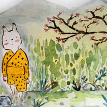 Mi Proyecto del curso: Ilustración en acuarela con influencia japonesa. Watercolor Painting project by fabiola.zurita - 09.28.2020