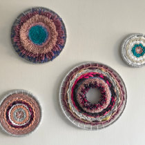 Mi Proyecto del curso: Tejido en telar circular. Decoration project by Daniela Quiñones Coloma - 10.07.2020