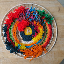 My project in Weaving with a Circular Loom course - Latest project. Un proyecto de Tejido de Nini Marini - 26.10.2020