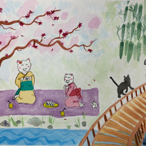 Itadakimasu. Traditional illustration, Fine Arts, and Watercolor Painting project by marianna.sacra - 11.01.2020