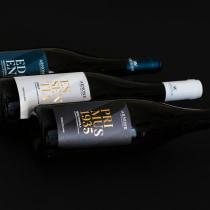 My realized project in Design and Production of a Wine Label serie. Un proyecto de Br, ing e Identidad y Packaging de Rosario Lo Iacono - 14.11.2020