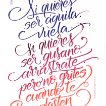 Mi Proyecto del curso: Principios de la caligrafía con brush pen. Un proyecto de Lettering, H y lettering de Gustavo Hernández - 16.11.2020
