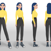 My project in Character Creation for Animation: Shapes, Color, and Expression course. Character Design, Character animation, and 2D Animation project by Amy Siripunyo - 11.22.2020
