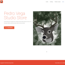 Mi Proyecto del curso: Tienda online de diseños - (concepto para Pedro Vega Studio). Design gráfico, e E-commerce projeto de Enélido Maximino Robaina Sánchez - 23.11.2020