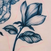 Mi Proyecto del curso: Tatuaje botánico con puntillismo. Concept Art project by Camila Rios - 11.29.2020