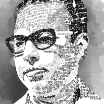 My project in Hand-Drawn Typographic Portrait course. Traditional illustration, and Digital Drawing project by Pradeep Purushothaman - 12.07.2020