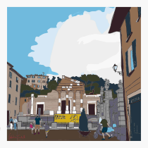My project in Architectural Illustration: Capture a City’s Personality course. Traditional illustration, 3D Animation, Digital Architecture, Architectural Illustration, and Architectural Photograph project by Valentina Turchetti - 12.27.2020