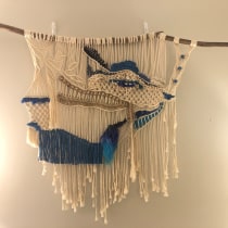 Mi Proyecto del curso: Introducción al macramé: creación de un tapiz decorativo. Un proyecto de Macramé de Aida Calderon - 03.01.2021