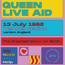 Queen - Live Aid. Graphic Design project by Filippo Baldo - 01.06.2021