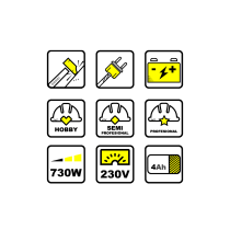 Power drill icons. Un proyecto de Diseño de iconos de Iulia Popa - 18.01.2021