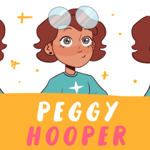 Peggy Hooper - Character Design. Un progetto di Cinema, video e TV, Character design, Animazione 2D e Arte concettuale di isadora.polatscheck - 26.01.2021