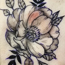 Mi Proyecto del curso: Tatuaje botánico con puntillismo. Un proyecto de Diseño de tatuajes de Cristina Alonso - 03.02.2021