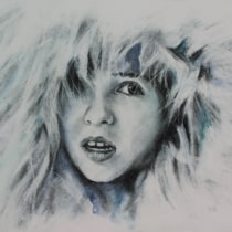 My project in Artistic Charcoal Portraiture: Creating Atmosphere course. Drawing, Watercolor Painting, Portrait Drawing, and Artistic Drawing project by Colette Reed - 02.04.2021