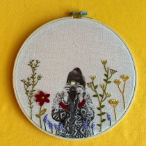 My project in Photo Embroidery on Fabric course. Embroider project by Elpiniki Georgiou - 02.06.2021