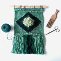 My project in Tapestry Weaving in a High-Warp Loom course. Un proyecto de Artesanía y Tejido de Dominika - 10.02.2021