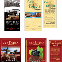 Mi Proyecto del curso: Diseño de etiqueta Piscos y Vinos Falconí (Ica - Perú). Un proyecto de Diseño de José Carlos Falconí Moyano - 11.02.2021