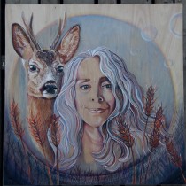 Mi Proyecto del curso: Acuarela sobre madera  .....Mi almana y su aliado. Watercolor Painting project by Liliana Quintero - 12.21.2020