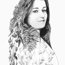 My project in Realistic Portraits with Pen course. Un proyecto de Dibujo de Retrato de Manon Fortin - 04.03.2021