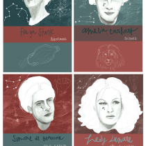 Mi Proyecto del curso: Ilustración del Zodíaco: crea una serie única. Illustration, and Portrait Drawing project by Letizia Cassetta - 03.04.2021