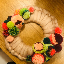 My project in Pom-Pom Design and Creation course. Decoration project by Cornelia Eidloth - 03.06.2021