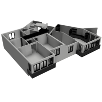 Mi Proyecto del curso: maqueta de mi piso (en proceso...) Ein Projekt aus dem Bereich Architektur von santravis - 10.03.2021