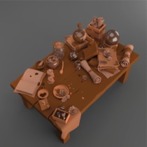 Mi Proyecto del curso: Modelado cartoon de bodegones con Maya. Un proyecto de 3D de Marijose Luna - 01.04.2021