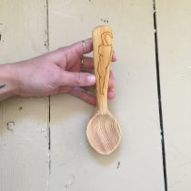 My project in Wooden Spoon Carving course. Un proyecto de Carpintería de Emma Lashwood - 05.04.2021