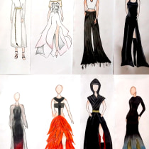 Ángeles caídos . Fashion Design project by Alex Prato - 04.17.2021
