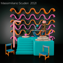 My project in Prototypes and Product Viewing in Cinema 4D course. 3D projeto de Massimiliano Scuderi - 17.04.2021