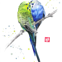 My project in Artistic Watercolor Techniques for Illustrating Birds course Ein Projekt aus dem Bereich Aquarellmalerei von Joanna Zakrzewska - 20.04.2021