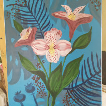 Botanical Painting with Acrylic. Un proyecto de Pintura y Dibujo de tadesmehret - 27.04.2021