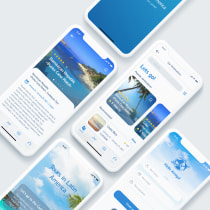 Travel App. Um projeto de UX / UI, Mobile design, Design digital e Design de apps  de Ivan Lao - 17.05.2021
