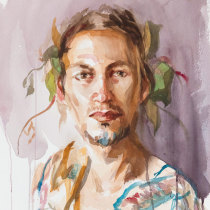 My project in Watercolor Portraits: Capture a Model's Personality course. Fine Arts, Painting, Watercolor Painting, Portrait Illustration, and Portrait Drawing project by Michele Bajona - 05.06.2021