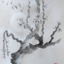 My project in Introduction to Sumi-e Painting course. Illustration, Drawing & Ink Illustration project by Gaia Vichi - 05.29.2021