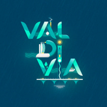 Mi Proyecto del curso: Lettering digital ilustrado (Valdivia). Un proyecto de Lettering, Lettering digital y Diseño tipográfico de Leandro Miranda - 14.06.2021