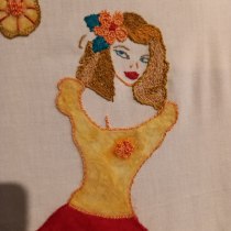 My project in Figurative Fashion Embroidery with Needle Felting course. Bordado e Ilustração têxtil projeto de karua08 - 22.06.2021