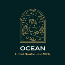 OCEAN - HOTEL BOUTIQUE E SPA. Br, ing, Identit, Graphic Design, and Logo Design project by Claudia Filipa - 06.28.2021