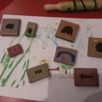 Mi Proyecto del curso: Técnicas de estampación para niños. Un proyecto de Ilustración, Artesanía, Bellas Artes, Estampación y Creatividad con niños de Florencia Vispo - 02.07.2021