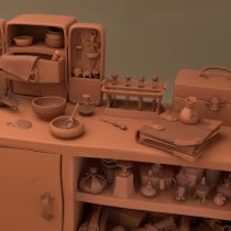 Mi Proyecto del curso: Modelado cartoon de bodegones con Maya. Un projet de 3D, Modélisation 3D , et Conception 3D de Becky Vr - 09.07.2021