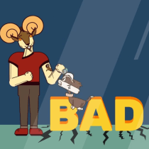 Mi Proyecto del curso: Principios de animación de personajes con After Effects -BAD BOY. Un proyecto de Animación, Animación de personajes y Animación 3D de Mónica González - 11.07.2021