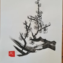 My project in Introduction to Sumi-e Painting course. Illustration, Drawing & Ink Illustration project by Nokkie Benade - 07.19.2021
